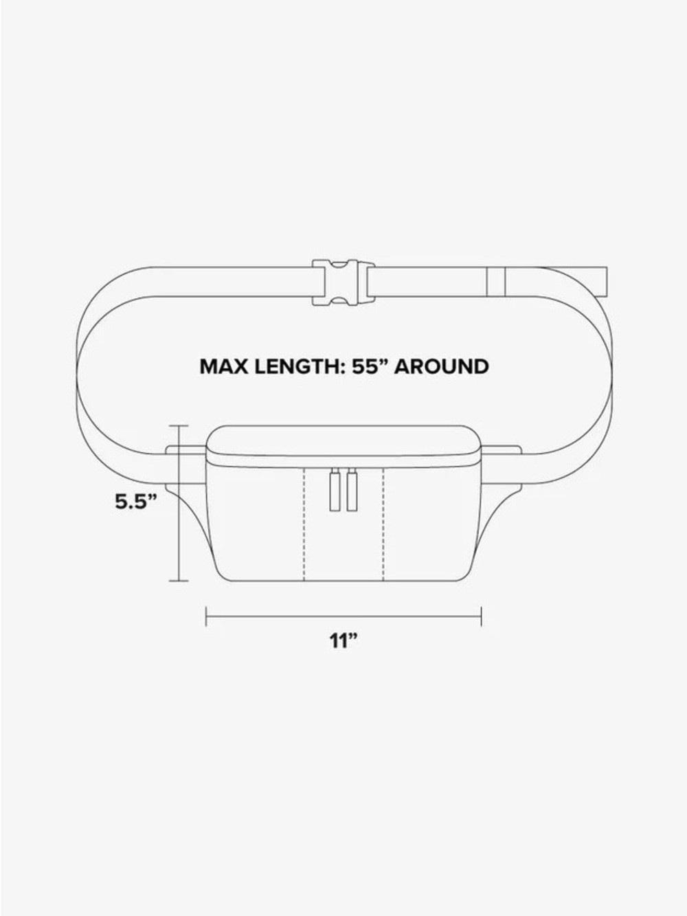 CALPAK Luka Belt Bag in Matte Black NWT - Picture 7 of 7
